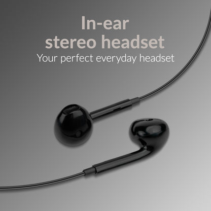 Mobilize In-Ear Stereo Headset With Remote Usb-C Black