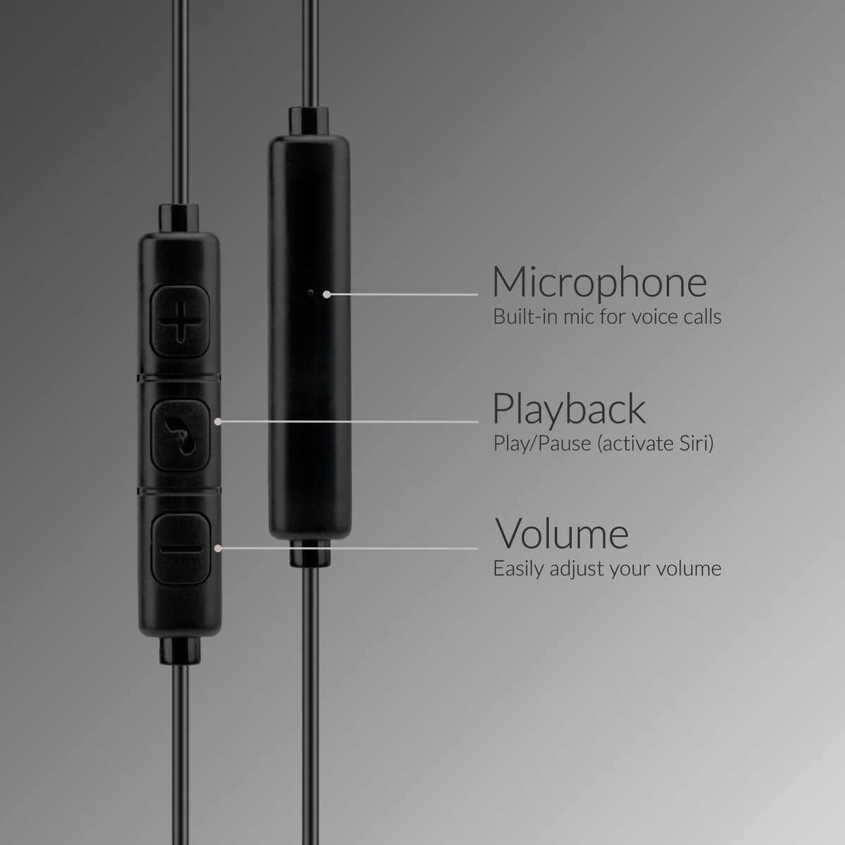 Mobilize In-Ear Stereo Headset With Remote Usb-C Black