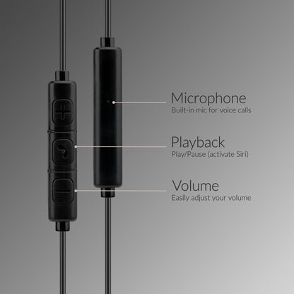 Mobilize In-Ear Stereo Headset With Remote Usb-C Black
