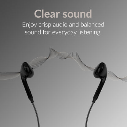 Mobilize In-Ear Stereo Headset With Remote Usb-C Black