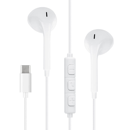 Mobilize In-Ear Stereo Headset With Remote Usb-C White