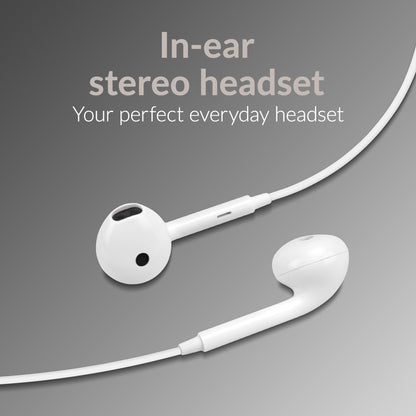 Mobilize In-Ear Stereo Headset With Remote Usb-C White