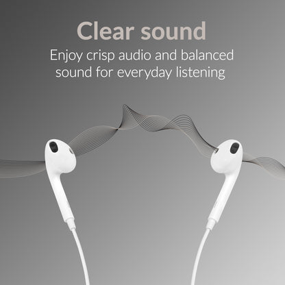 Mobilize In-Ear Stereo Headset With Remote Usb-C White