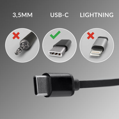 Mobilize In-Ear Stereo Headset With Remote Usb-C White