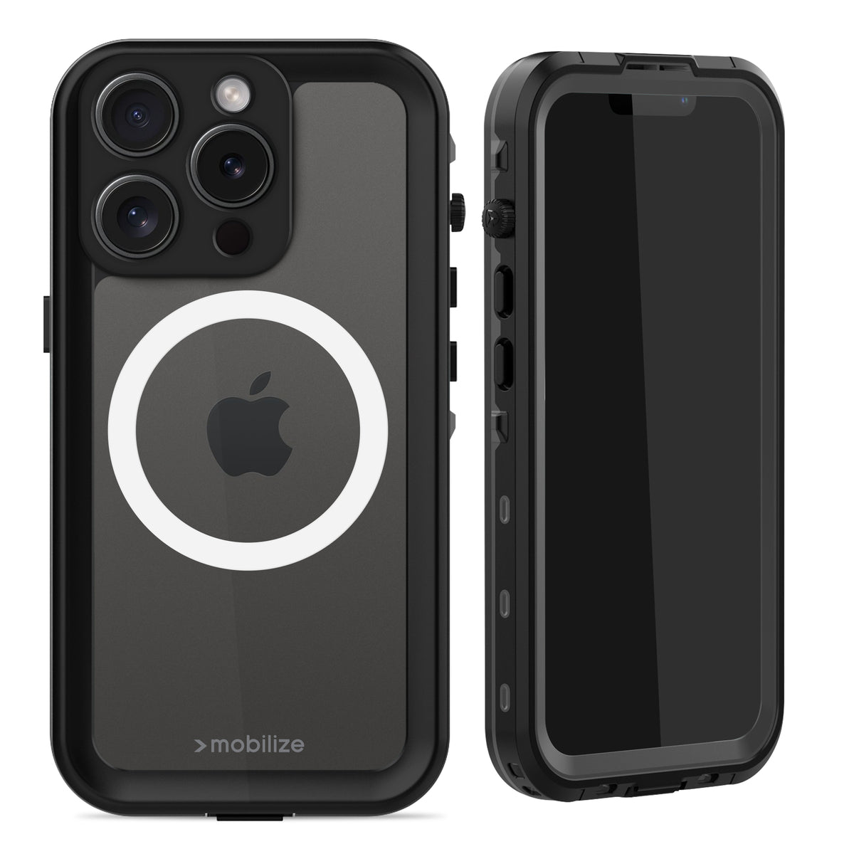 Mobilize Magsafe Compatible Waterproof Case Apple Iphone 15 Pro Clear/Black