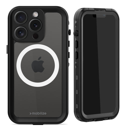Mobilize Magsafe Compatible Waterproof Case Apple Iphone 15 Pro Clear/Black