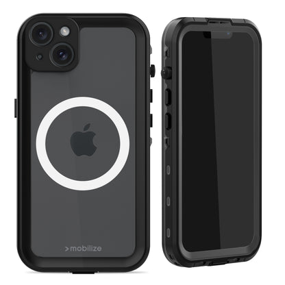Mobilize Magsafe Compatible Waterproof Case Apple Iphone 15 Plus Clear/Black
