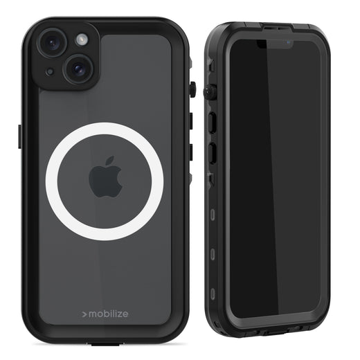 Mobilize Magsafe Compatible Waterproof Case Apple Iphone 15 Plus Clear/Black