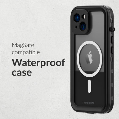 Mobilize Magsafe Compatible Waterproof Case Apple Iphone 15 Plus Clear/Black