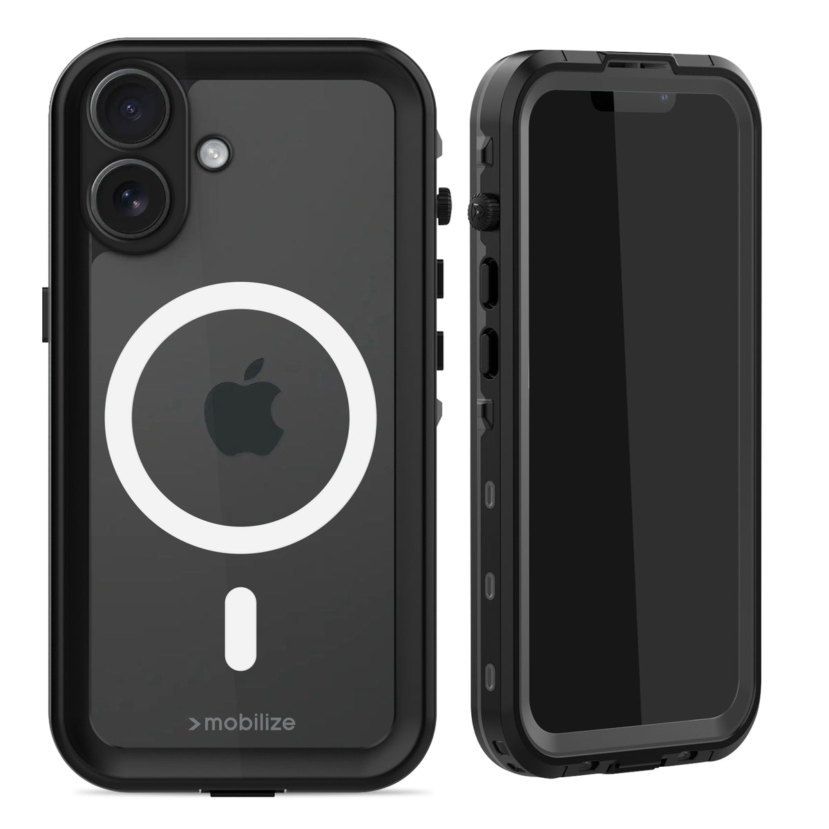 Mobilize Magsafe Compatible Waterproof Case Apple Iphone 16 Clear/Black