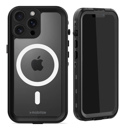 Mobilize Magsafe Compatible Waterproof Case Apple Iphone 16 Pro Max Clear/Black