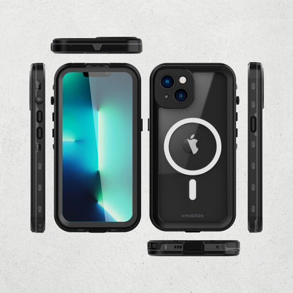 Mobilize Magsafe Compatible Waterproof Case Apple Iphone 16 Pro Max Clear/Black