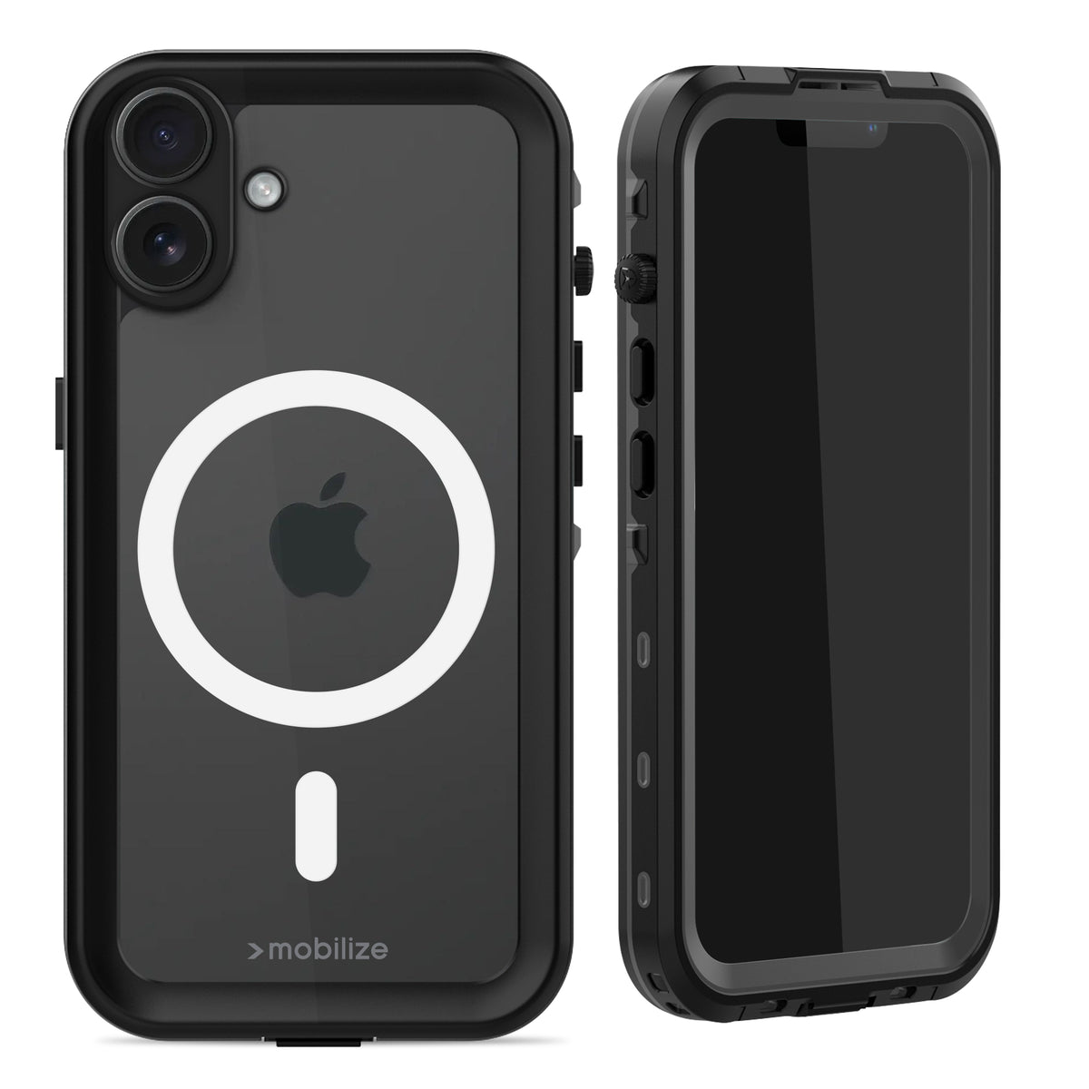 Mobilize Magsafe Compatible Waterproof Case Apple Iphone 16 Plus Clear/Black
