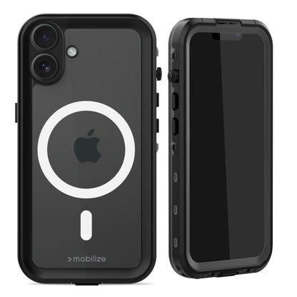 Mobilize Magsafe Compatible Waterproof Case Apple Iphone 16 Plus Clear/Black