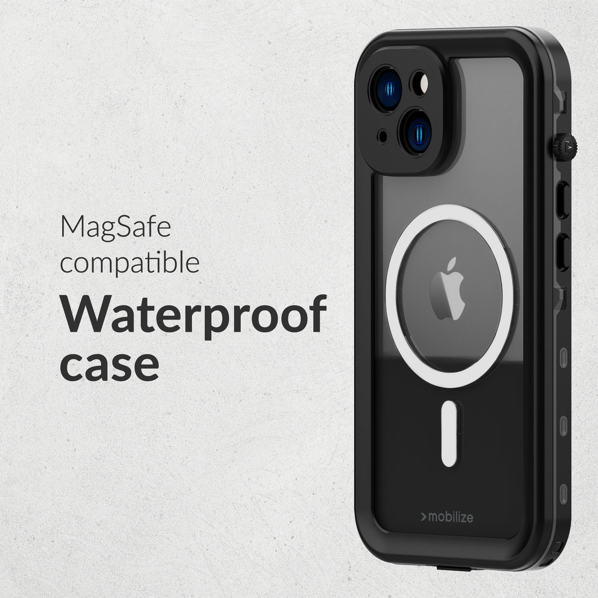 Mobilize Magsafe Compatible Waterproof Case Apple Iphone 16 Plus Clear/Black