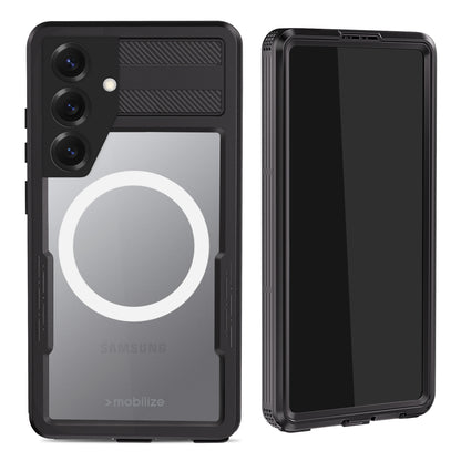 Mobilize Magsafe Compatible Waterproof Case Samsung Galaxy S25 5G Clear/Black