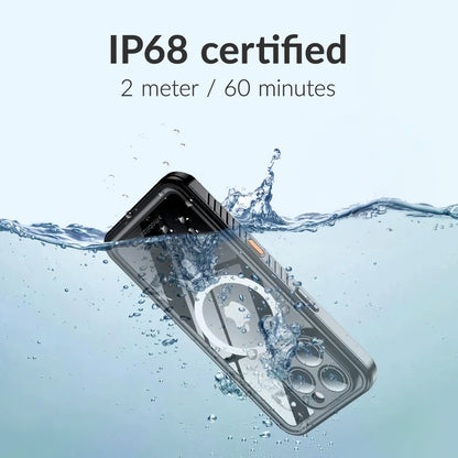 Mobilize Magsafe Compatible Waterproof Case Samsung Galaxy S25+ 5G Clear/Black