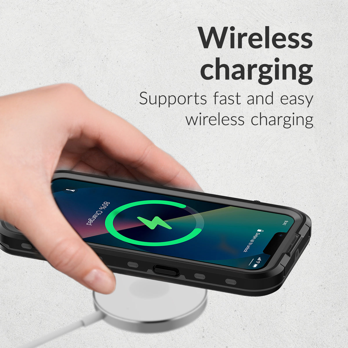 Mobilize Magsafe Compatible Waterproof Case Samsung Galaxy S25 Fe Clear/Black