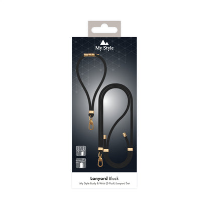 My Style Body & Wrist (2-Pack) Lanyard Set - Black