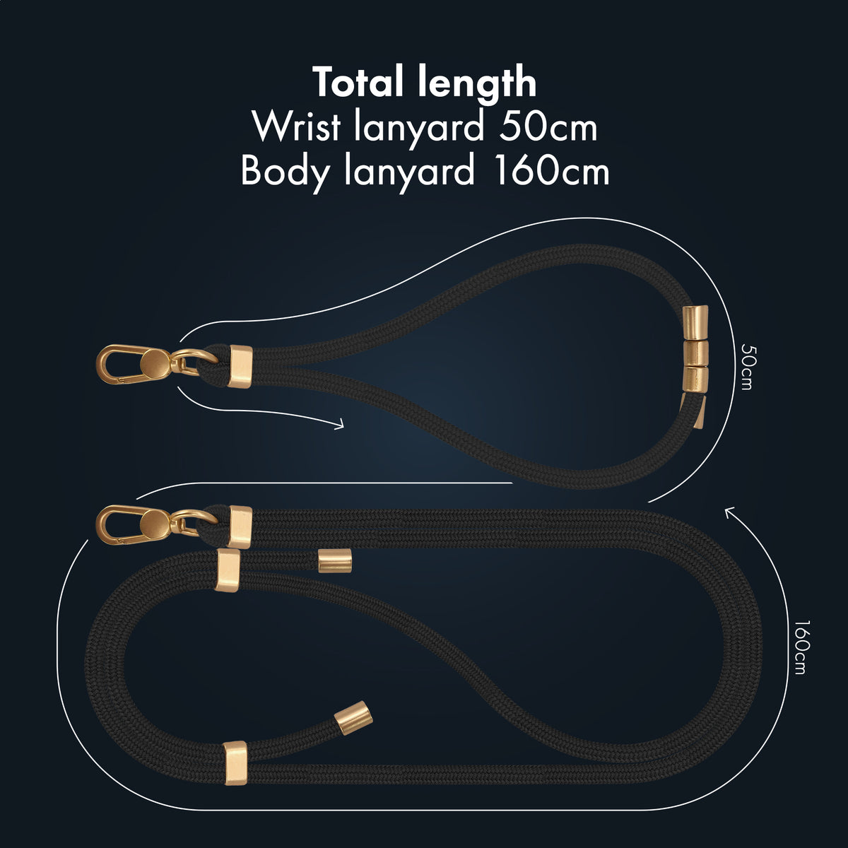 My Style Body & Wrist (2-Pack) Lanyard Set - Black