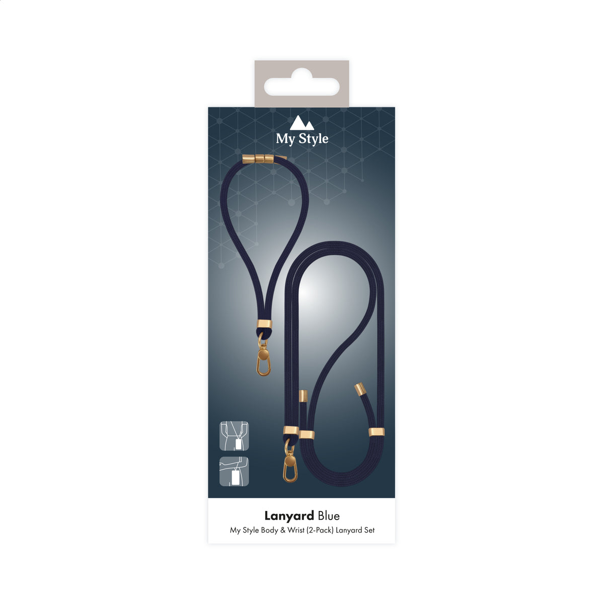 My Style Body & Wrist (2-Pack) Lanyard Set - Blue
