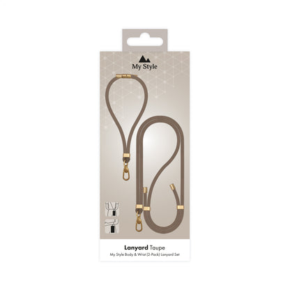 My Style Body & Wrist (2-Pack) Lanyard Set - Taupe