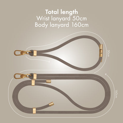 My Style Body & Wrist (2-Pack) Lanyard Set - Taupe