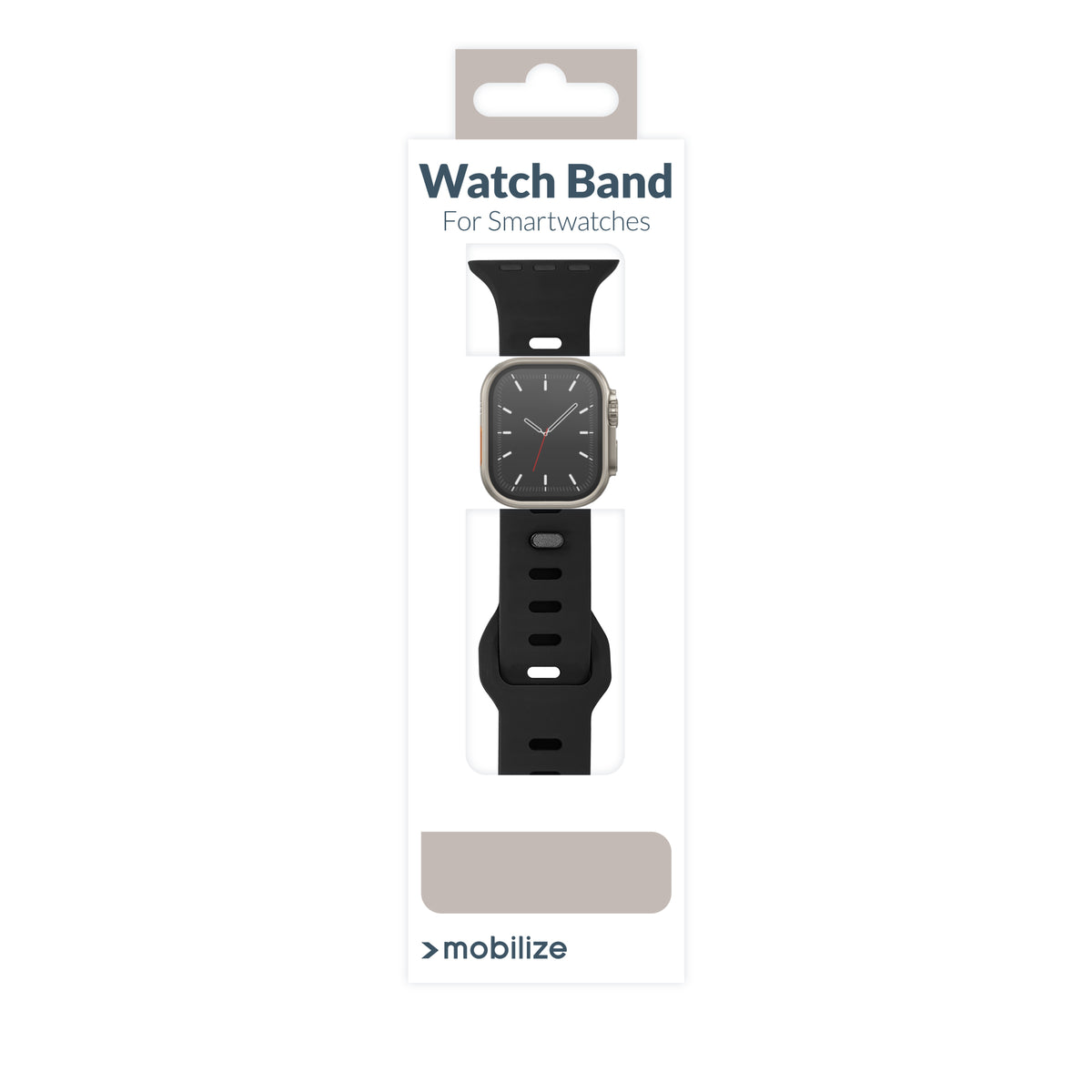 Mobilize Silicon Watch Band - Sports - For Apple 38/40/41Mm - Black