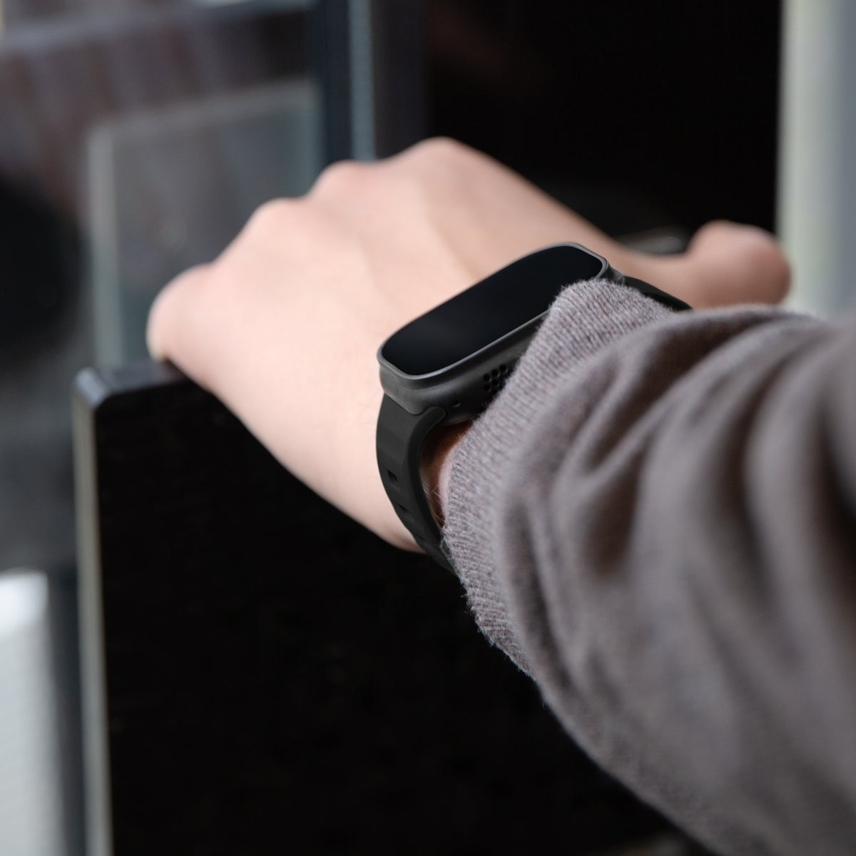 Mobilize Silicon Watch Band - Sports - For Apple 42/44/45/49Mm - Black