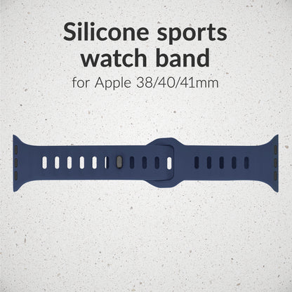 Mobilize Silicon Watch Band - Sports - For Apple 38/40/41Mm - Blue