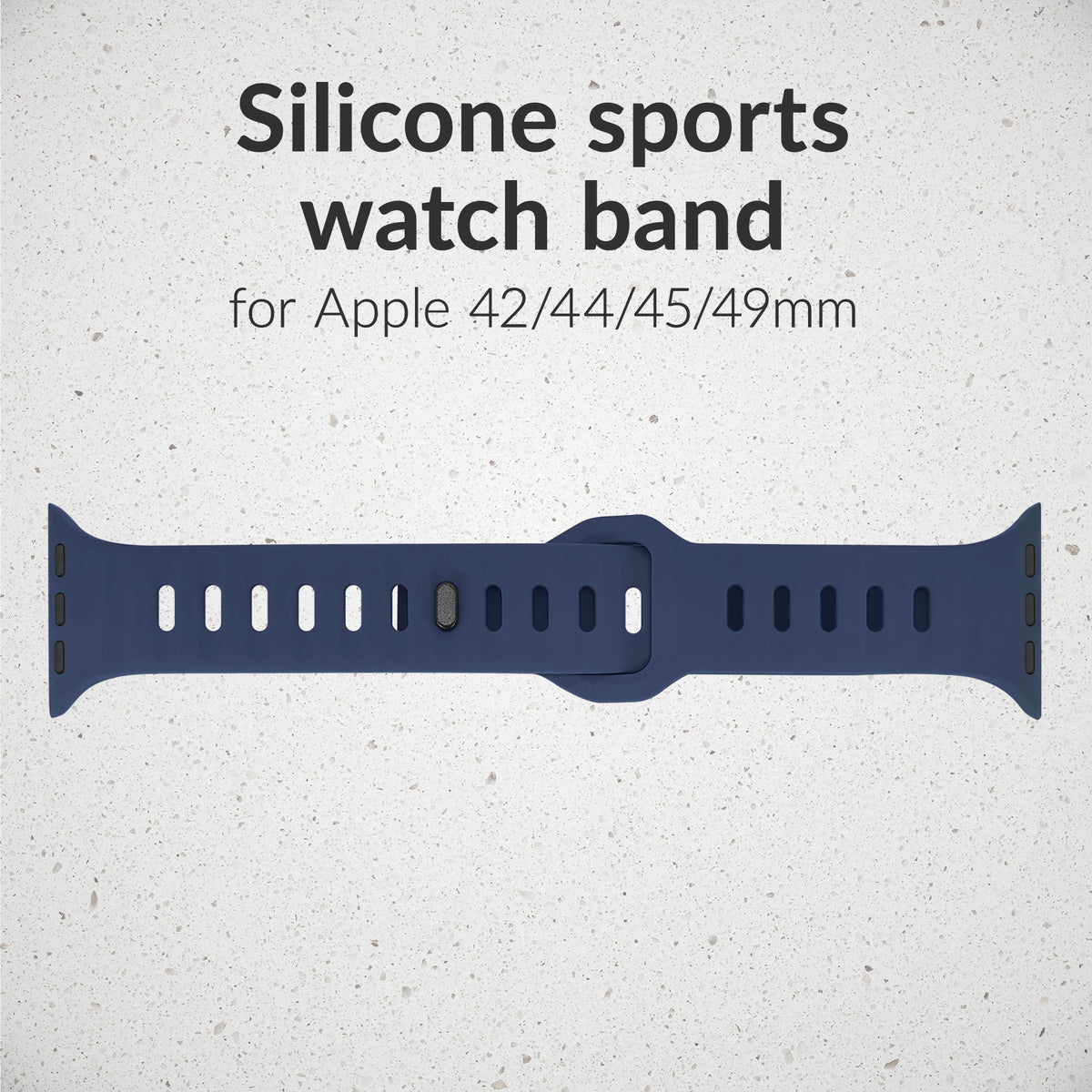 Mobilize Silicon Watch Band - Sports - For Apple 42/44/45/49Mm - Blue