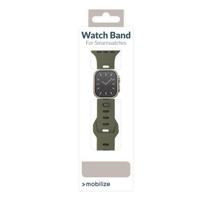 Mobilize Silicon Watch Band - Sports - For Apple 42/44/45/49Mm - Green