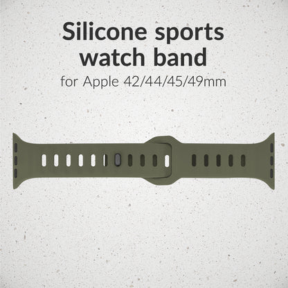 Mobilize Silicon Watch Band - Sports - For Apple 42/44/45/49Mm - Green