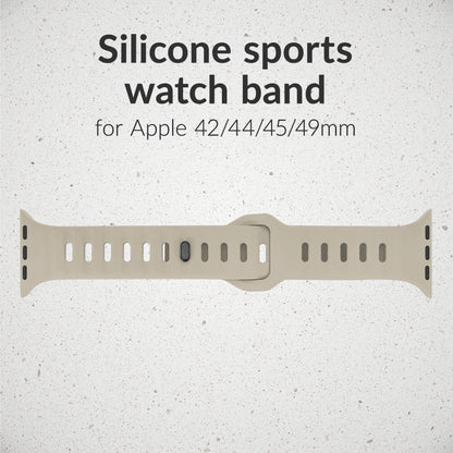 Mobilize Silicon Watch Band - Sports - For Apple 42/44/45/49Mm - Starlight