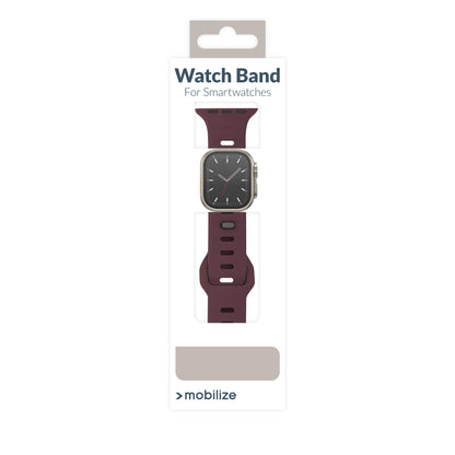 Mobilize Silicon Watch Band - Sports - For Apple 38/40/41Mm - Bordeaux