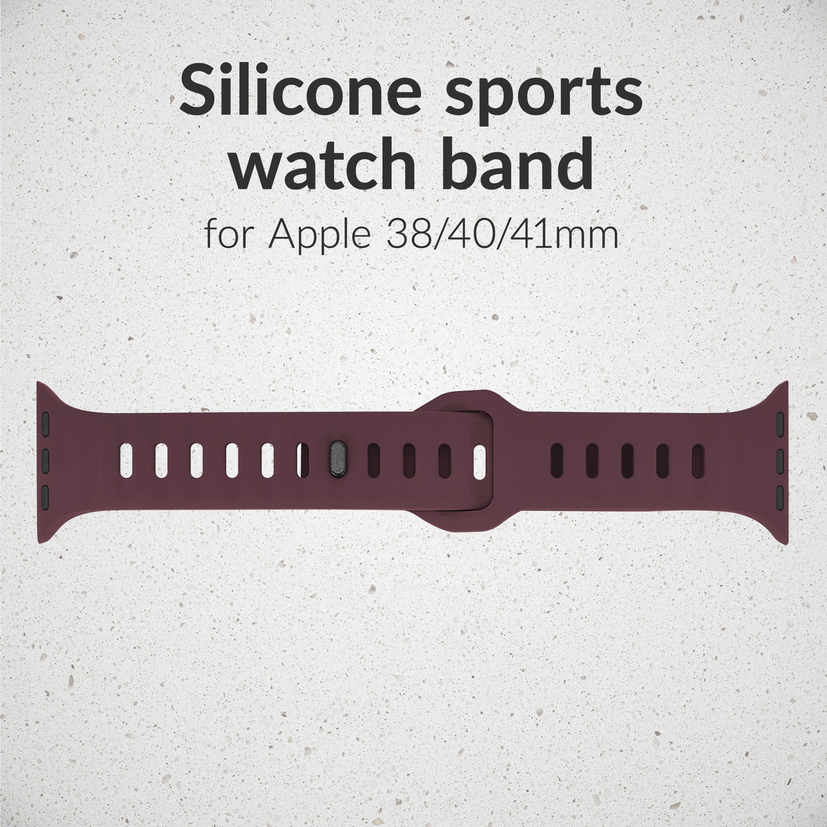 Mobilize Silicon Watch Band - Sports - For Apple 38/40/41Mm - Bordeaux