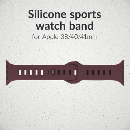 Mobilize Silicon Watch Band - Sports - For Apple 38/40/41Mm - Bordeaux