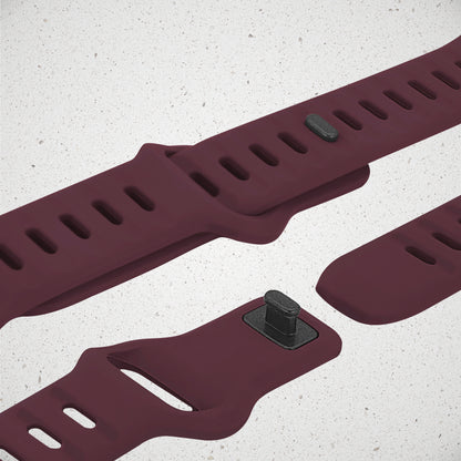 Mobilize Silicon Watch Band - Sports - For Apple 42/44/45/49Mm - Bordeaux
