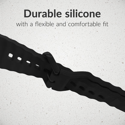 Mobilize Silicon Watch Band - Buckle - For Apple 38/40/41Mm - Black