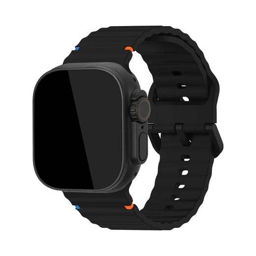Mobilize Silicon Watch Band - Buckle - For Apple 42/44/45/49Mm - Black