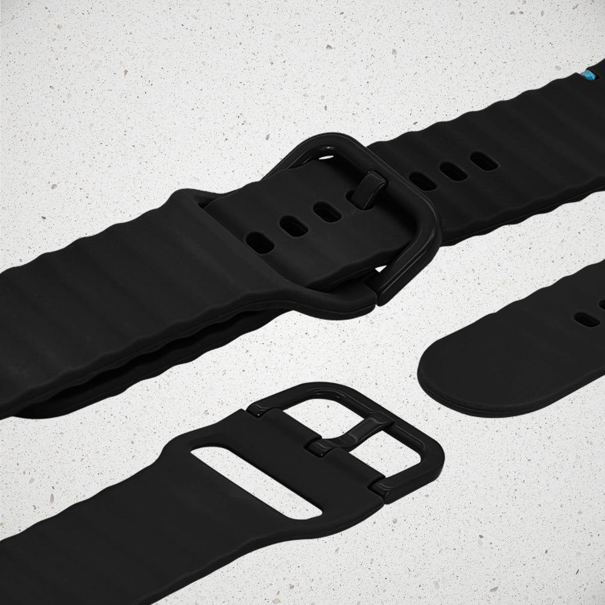 Mobilize Silicon Watch Band - Buckle - For Apple 42/44/45/49Mm - Black