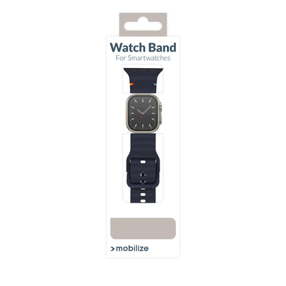 Mobilize Silicon Watch Band - Buckle - For Apple 38/40/41Mm - Blue