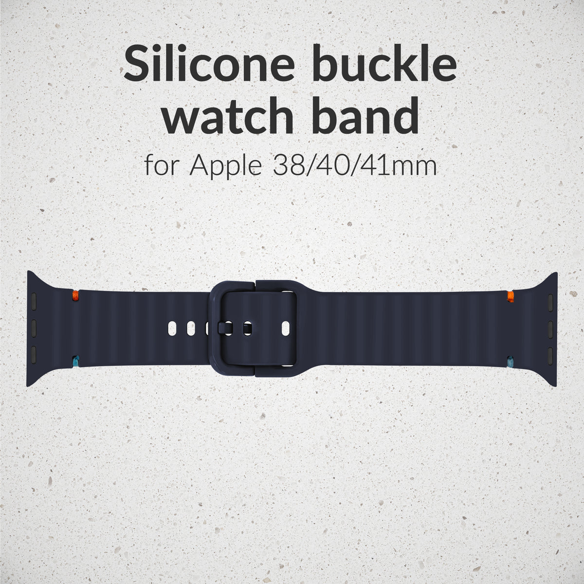 Mobilize Silicon Watch Band - Buckle - For Apple 38/40/41Mm - Blue
