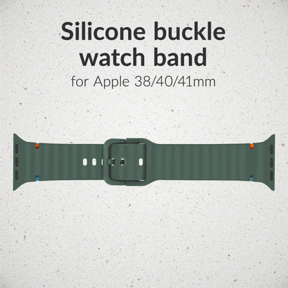 Mobilize Silicon Watch Band - Buckle - For Apple 38/40/41Mm - Green