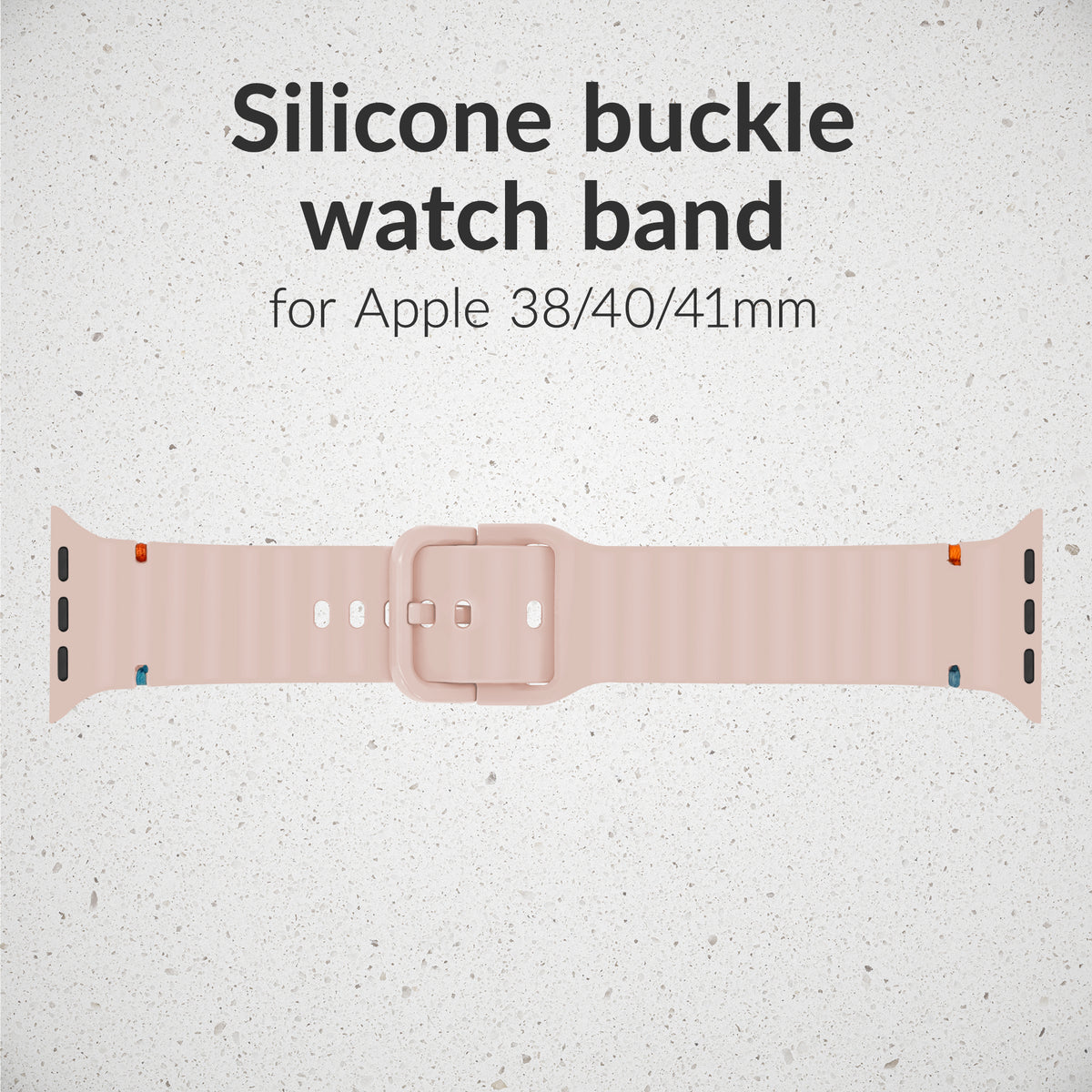 Mobilize Silicon Watch Band - Buckle - For Apple 38/40/41Mm - Pink