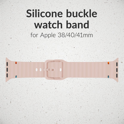Mobilize Silicon Watch Band - Buckle - For Apple 38/40/41Mm - Pink