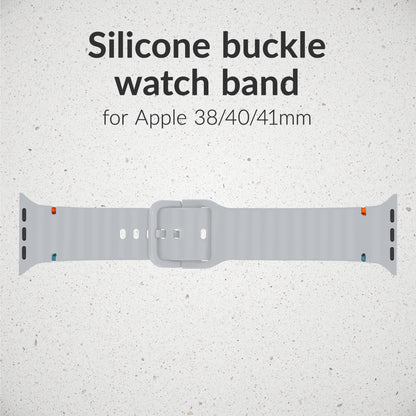 Mobilize Silicon Watch Band - Buckle - For Apple 38/40/41Mm - Grey