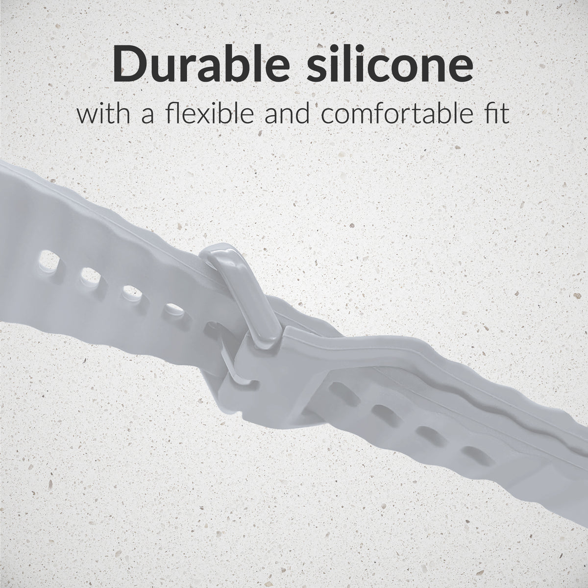 Mobilize Silicon Watch Band - Buckle - For Apple 38/40/41Mm - Grey