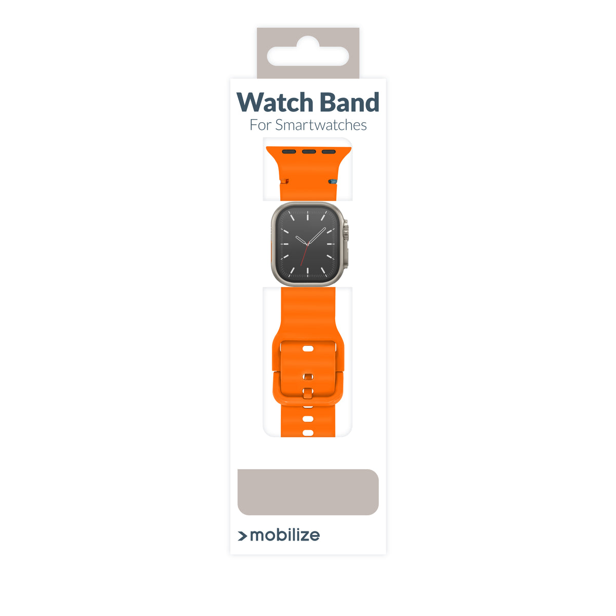 Mobilize Silicon Watch Band - Buckle - For Apple 38/40/41Mm - Orange