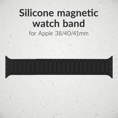 Mobilize Silicon Watch Band - Magnetic - For Apple 38/40/41Mm - Black